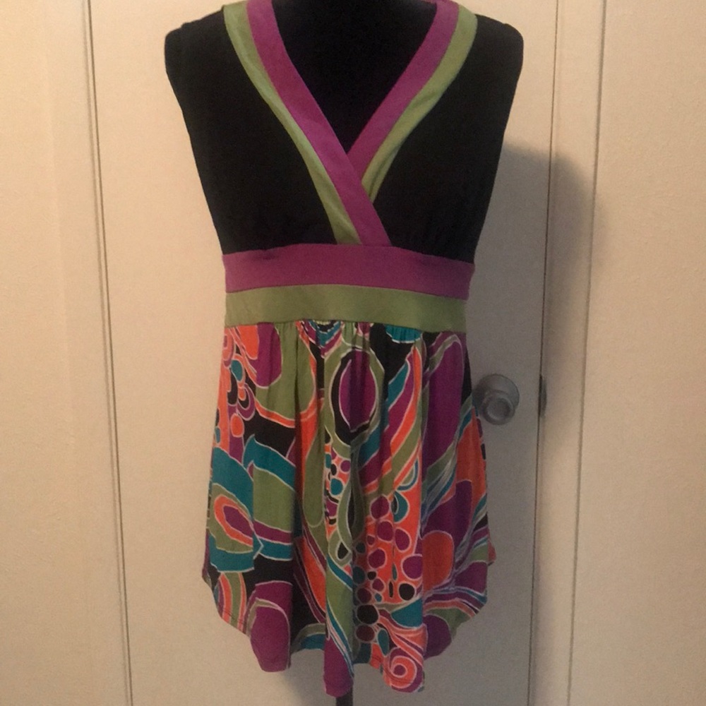 Colorful tunic top